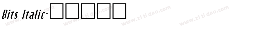 Bits Italic字体转换